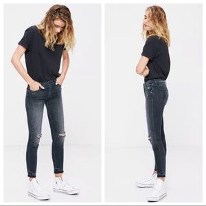 Mother Undone Hem Looker Jeans Stealing Shadows S… - image 1